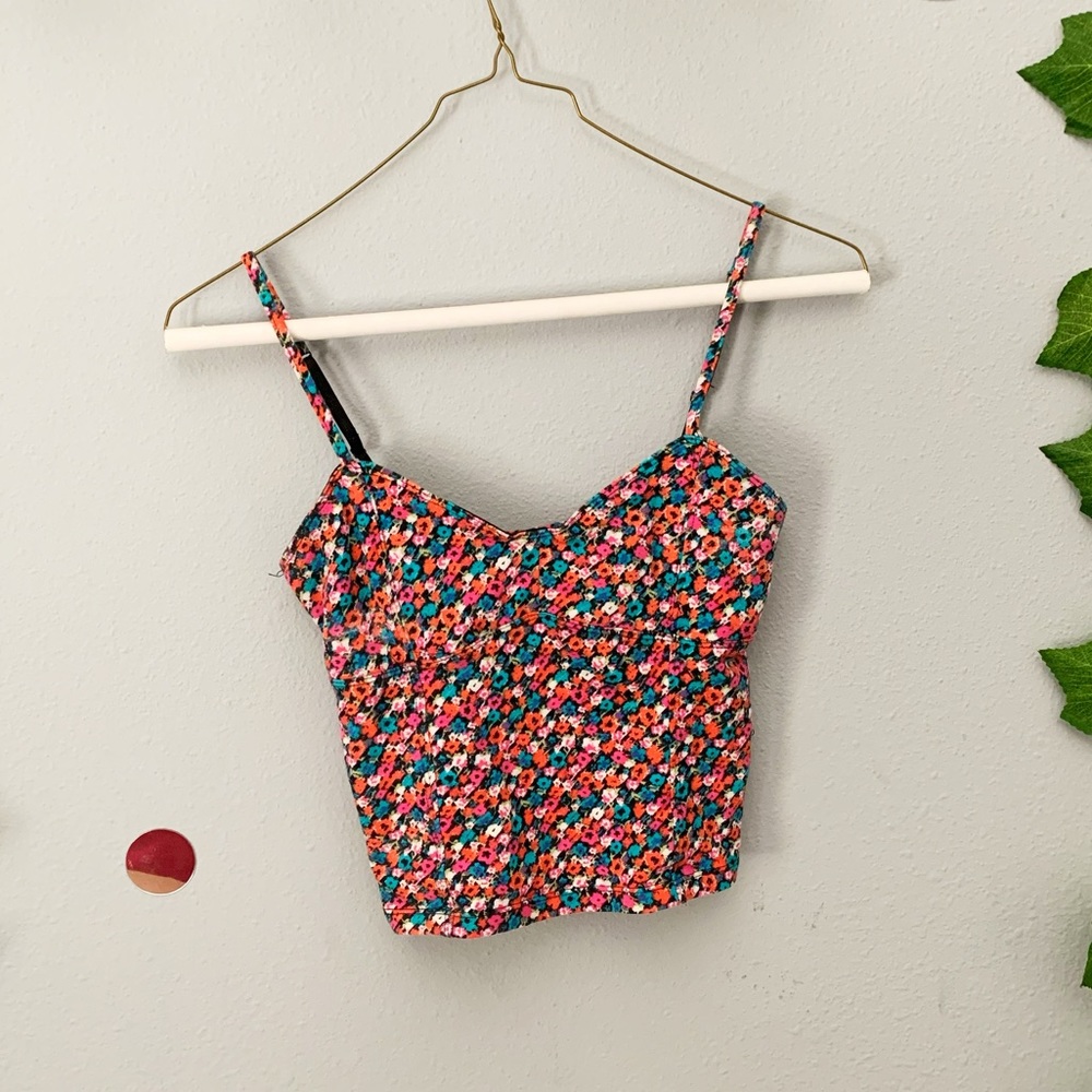 Vintage Floral Crop Top